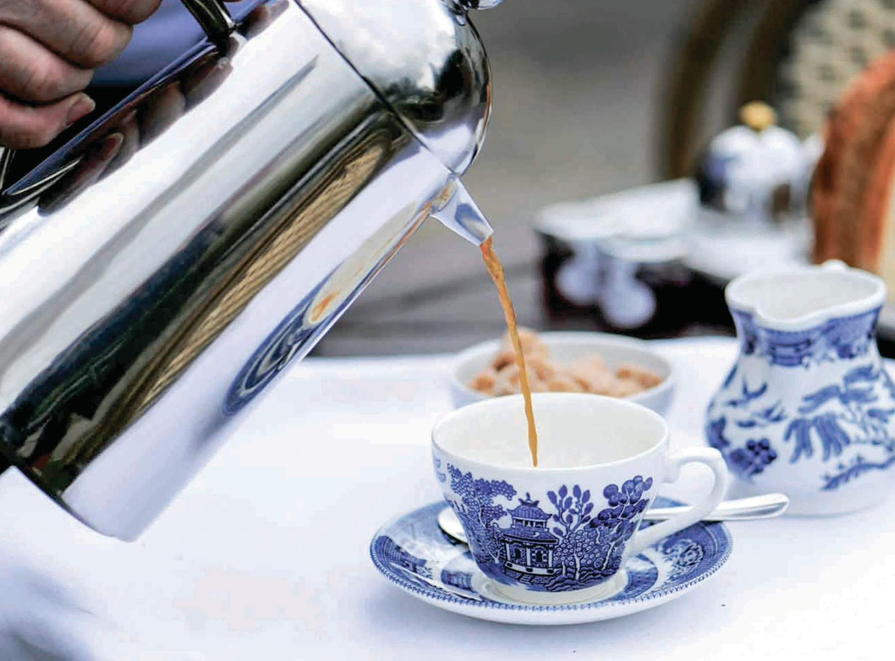Edelstahl Kaffeekanne im Haushalt