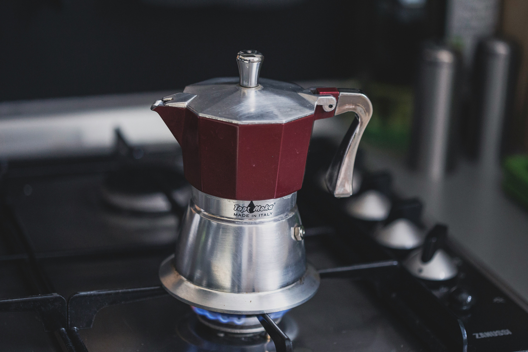 Kaffeekanne in der Küche